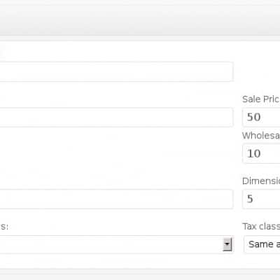 Wholesale price field for variation products