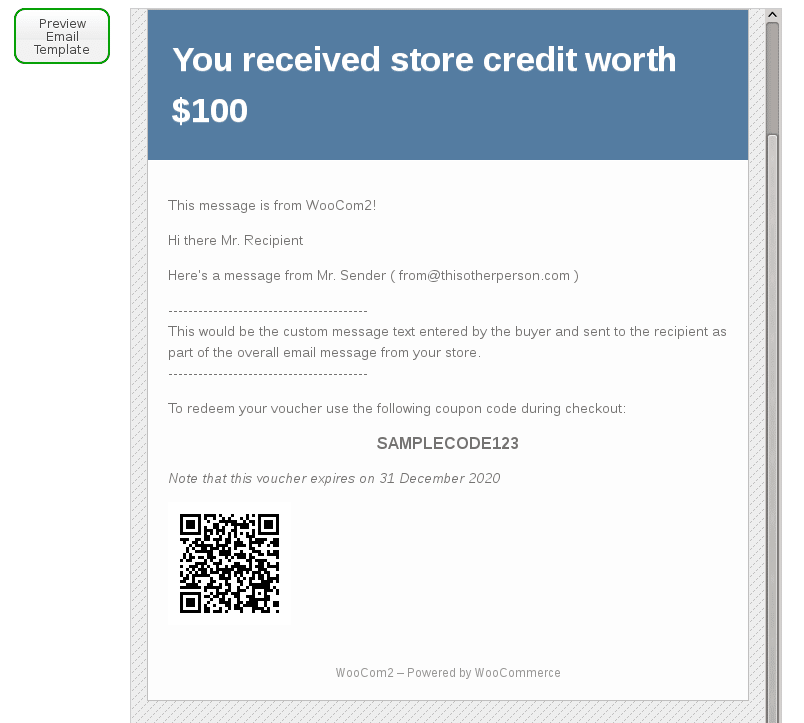 Store Gift Certificate Template from ignitewoo.com