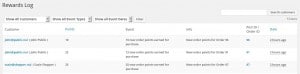 WooCommerce Loyalty Rewards & Points - Customer Points Log, see how and when points were awarded