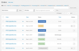 WooCommerce Order Status Manager - Order Statuses