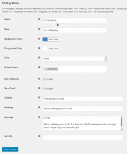 WooCommerce Order Status Manager - Status Editor