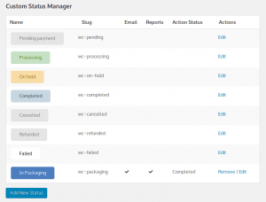 WooCommerce Order Status Manager - Statuses