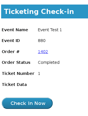 WooCommerce Tickets - Mini order interface for check in