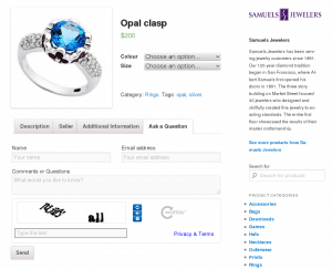 WooCommerce Product Vendor Stores - Ask Seller a Question