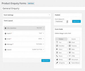 WooCommerce Product Enquiry - Form Editor