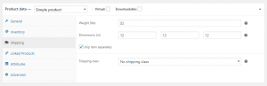 WooCommerce Separate Isolated Shipping - Setting